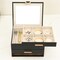 Jewelry Organizer Box with Mirror - 3 Layer 2 Drawers Storage for Earrings Rings Necklaces Bracelets Women’s Jewelry Box Black